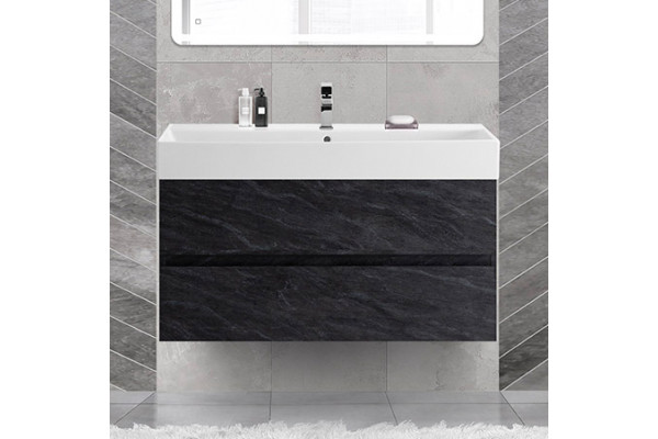 Тумба с раковиной Cezares Molveno 46 100 antracite, с раковиной Cezares CZR-MIL-100-LVB