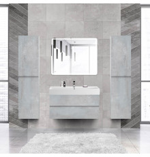 Мебель для ванной Cezares Molveno 46 100 beton, с раковиной Cezares CZR-MIL-100-LVB
