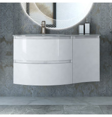 Тумба с раковиной Cezares Vague 104 L bianco lucido