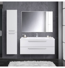 Мебель для ванной Cezares Eco 120, bianco opaco, 2 ящика, ручки хром