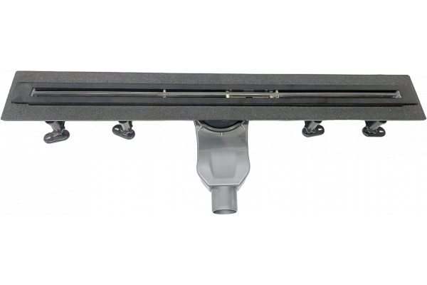 Душевой трап (лоток) CK DRAIN LAMA-AQUA001-80 80 см, щелевой, из нержавеющей стали, с узкой решеткой