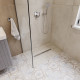 Душевой лоток CK DRAIN VERA-SAQUA014 60 см, двойной, с мокрым затвором, щелевой, из нержавеющей стали, с решеткой
