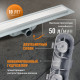 Душевой лоток CK DRAIN AQCP11-60 Plain 60 см, щелевая  решетка из нержавеющей стали, с рамкой