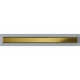 Душевой трап (лоток) CK DRAIN AQCP11-60 Plain GOLD 60 см, щелевая решетка из нержавеющей стали, золото, с рамкой
