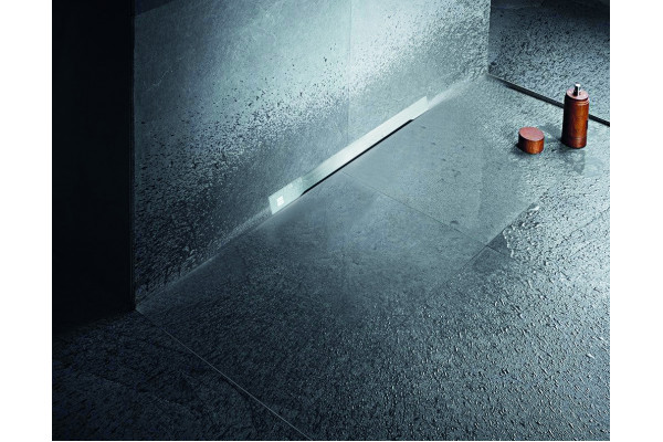 Душевой трап (лоток) CK DRAIN LENA-AQUA003-60 60 см, щелевой, в стену, из нержавеющей стали, с решеткой