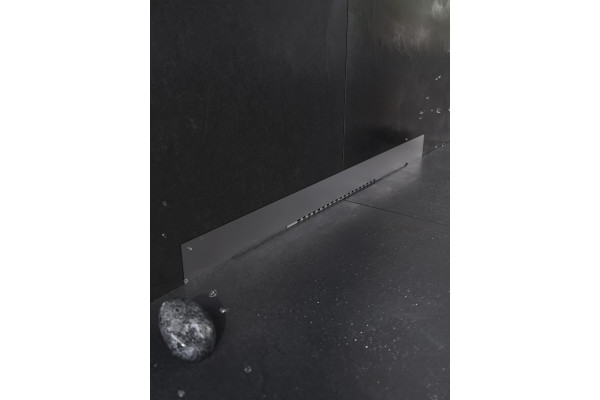Душевой трап (лоток) CK DRAIN LENA-AQUA003-60 60 см, щелевой, в стену, из нержавеющей стали, с решеткой