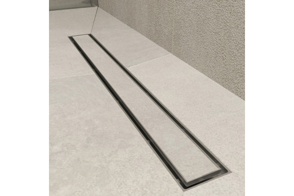 Душевой трап (лоток) CK DRAIN 1105-00155 55 см, с мокрым затвором, щелевой, из нержавеющей стали, с решеткой