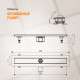 Душевой лоток CK DRAIN AQPP01-70 Steel 70 см, из нержавеющей стали, дизайн решетка из нержавеющей стали