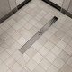 Душевой лоток CK DRAIN AQPP01-70 Steel 70 см, из нержавеющей стали, дизайн решетка из нержавеющей стали