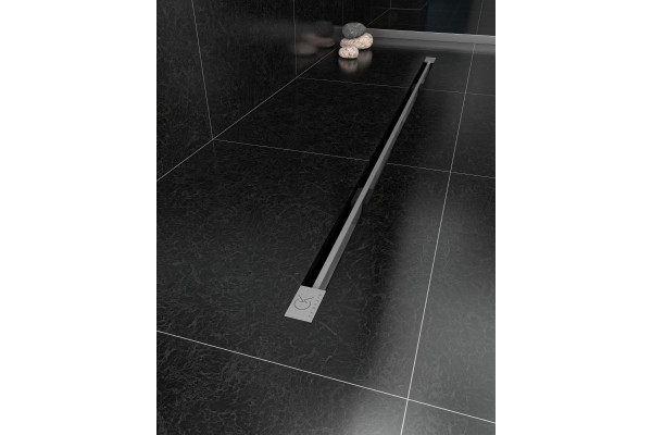 Душевой трап (лоток) CK DRAIN SET 1119-11075 80 см, с мокрым затвором, щелевой, с решеткой из нержавеющей стали