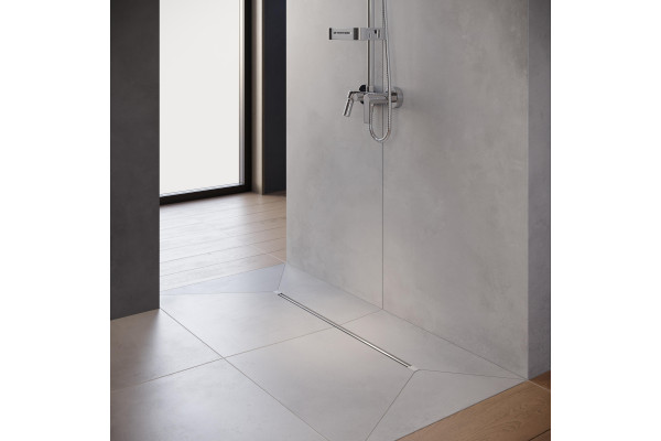 Душевой трап (лоток) CK DRAIN SET 1119-11075 80 см, с мокрым затвором, щелевой, с решеткой из нержавеющей стали