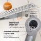 Душевой лоток CK DRAIN AQPP01-80 Steel 80 см, из нержавеющей стали, дизайн решетка из нержавеющей стали