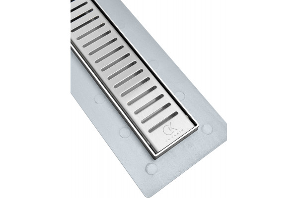 Душевой лоток CK DRAIN AQCP11-60 Stick 60 см, решетка из нержавеющей стали, с рамкой