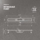 Душевой лоток CK DRAIN AQCP11-60 Stick 60 см, решетка из нержавеющей стали, с рамкой