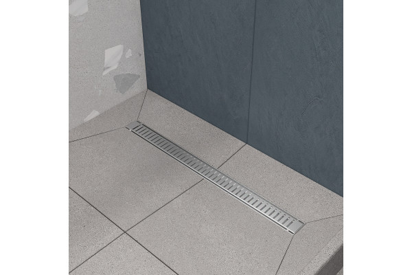 Душевой лоток CK DRAIN AQCP11-60 Stick 60 см, решетка из нержавеющей стали, с рамкой