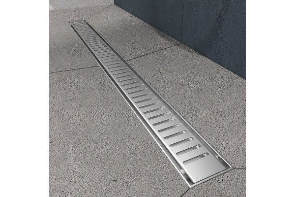 Душевой лоток CK DRAIN AQCP11-60 Stick 60 см, решетка из нержавеющей стали, с рамкой