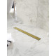 Душевой трап (лоток) CK DRAIN 1105-00155 GOLD 55 см, с мокрым затвором, щелевой, из нержавеющей стали, с решеткой, золото