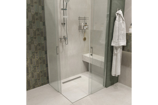 Душевой лоток CK DRAIN 1105-00165 65 см, с мокрым затвором, щелевая/под плитку  решетка из нержавеющей стали