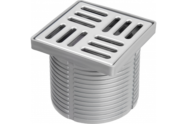 Душевой трап CK DRAIN 4001-0150-10, 10x10, из нержавеющей стали, горизонтальный, квадратный