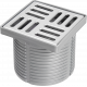 Душевой трап CK DRAIN 4001-0150-10, 10x10, из нержавеющей стали, горизонтальный, квадратный