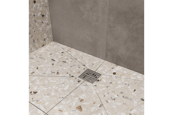 Душевой трап CK DRAIN 4001-0150-10, 10x10, из нержавеющей стали, горизонтальный, квадратный