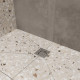 Душевой трап CK DRAIN 4001-0150-10, 10x10, из нержавеющей стали, горизонтальный, квадратный