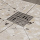 Душевой трап CK DRAIN 4001-0150-10, 10x10, из нержавеющей стали, горизонтальный, квадратный