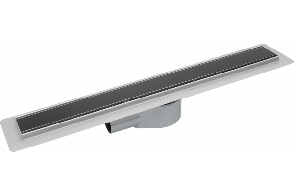 Душевой лоток CK DRAIN AQPP01-G-70 70 см, из нержавеющей стали,  щелевая решетка-стекло