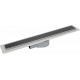 Душевой лоток CK DRAIN AQPP01-G-70 70 см, из нержавеющей стали,  щелевая решетка-стекло