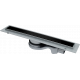 Душевой трап (лоток) CK DRAIN 1105-00165 65 см, с мокрым затвором, щелевой, из нержавеющей стали, с решеткой, черный