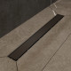 Душевой трап (лоток) CK DRAIN 1105-00165 65 см, с мокрым затвором, щелевой, из нержавеющей стали, с решеткой, черный