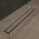 Душевой трап (лоток) CK DRAIN 1105-00165 65 см, с мокрым затвором, щелевой, из нержавеющей стали, с решеткой, черный