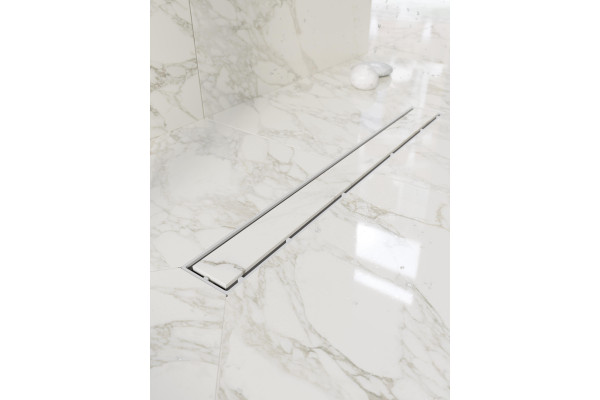 Душевой трап (лоток) CK DRAIN 1105-00155 GOLD глянец 55 см, с мокрым затвором, щелевой, из нержавеющей стали, с решеткой, золото
