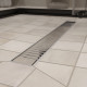Душевой лоток CK DRAIN AQPP01-60 Steel 60 см, из нержавеющей стали, дизайн решетка из нержавеющей стали