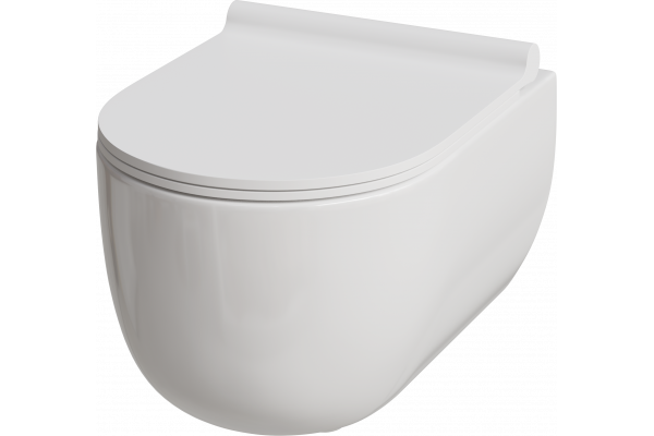 Унитаз подвесной Damixa Scandinavian Pure DX36C1701SC с микролифтом, безободковый