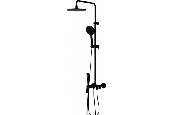 Душевая стойка Damixa Jupiter 977770300 с гигиеническим душем, черная