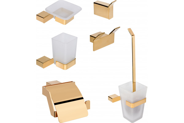 Набор DEKOR BANYO SS 304 Gold SS304 008 02 +, SS304 6009 02 + SS304 008 12 + SS304 007 12 + SS304 005 02 + SS304 006 02