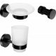 Набор DEKOR BANYO Alina Black A40 406 04 +, A40 405 04 + A40 408 02 04