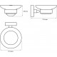 Мыльница DEKOR BANYO Alina A40 405, хром
