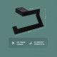 Набор DEKOR BANYO SS 304 Black, SS304 007 04 + SS304 005 04 + SS304 006 04 + SS304 008 04 + SS304 008 14