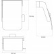 Набор DEKOR BANYO SS 304 Black, Ершик + Держатель туалетной бумаги + Крючок