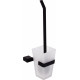 Набор DEKOR BANYO SS 304 Black, Ершик + Держатель туалетной бумаги + Крючок
