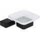 Набор DEKOR BANYO SS 304 Black, Мыльница + Стакан + Ершик + Держатель туалетной бумаги