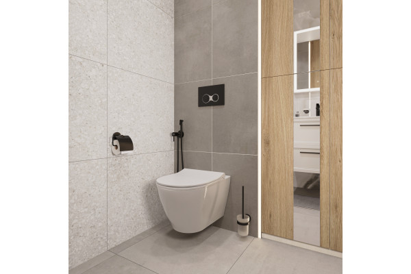 Держатель туалетной бумаги DEKOR BANYO Alina Black A40 407 01 04
