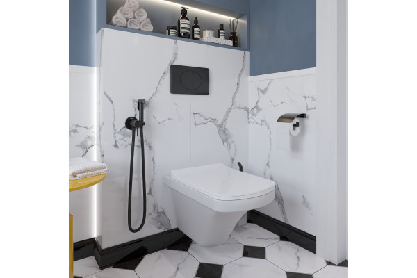 Держатель туалетной бумаги DEKOR BANYO SS 304 Black SS304 007 01 04