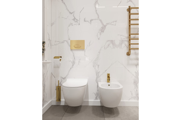 Ершик DEKOR BANYO Toilet Brushes 6001 01 02 02, золото