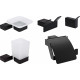 Набор DEKOR BANYO SS 304 Black, SS304 007 01 04 + SS304 005 04 + SS304 006 04 + SS304 008 04 + SS304 008 14