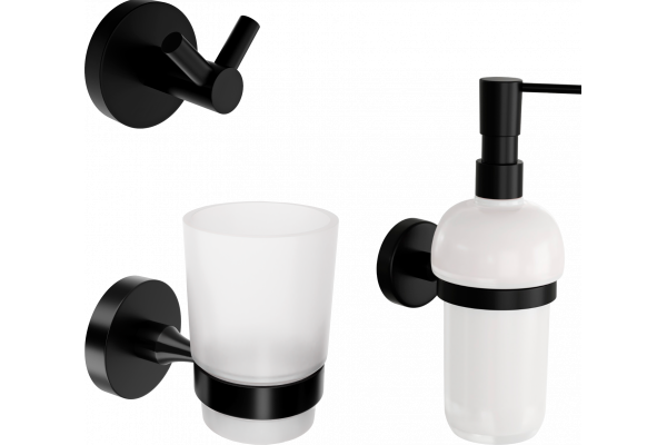 Набор DEKOR BANYO Alina Black A40 406 04 +, A40 408 04 + A40 5012 04