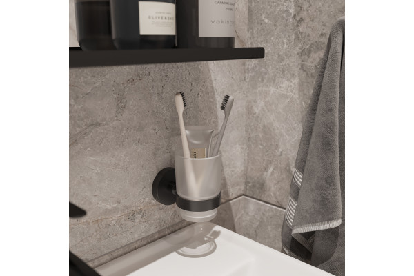 Стакан DEKOR BANYO Alina Black A40 406 04