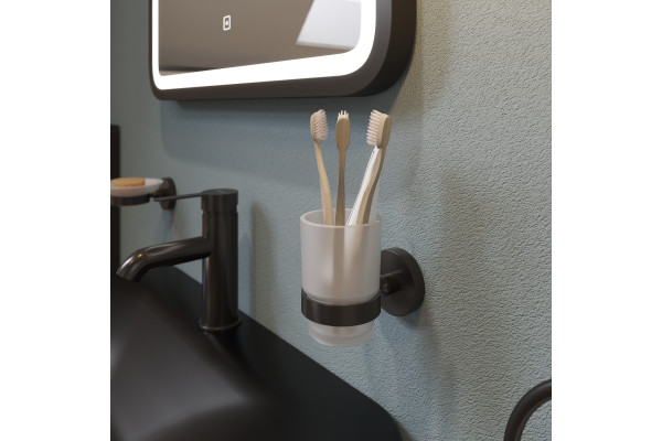 Стакан DEKOR BANYO Alina Black A40 406 04